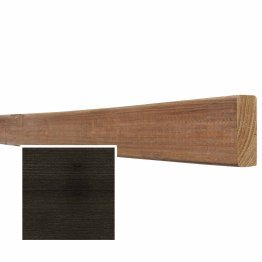 Lame de bardage Bois Mélodik claire-voie Douglas, Saturé Noir Réglisse, ep. 22 mm x l. 68 mm x L. 4 m, Jusqu'en classe d'emploi 3.1