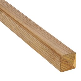 Piquet Bois Pin, imprégnation colorée marron, ep. 36 mm x l. 36 mm x L. 800 mm