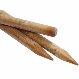 Piquet Bois Pin, imprégnation colorée marron, Diam. 70 mm x L. 1,25 m, Jusqu'en classe d'emploi 4