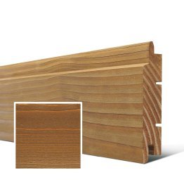 Lame de bardage Bois Arioso Douglas, Saturé Topaze, ep. 28 mm x l. 125 mm x L. 4 m, Jusqu'en classe d'emploi 3.1