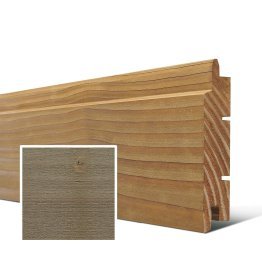 Lame de bardage Bois Arioso Douglas, Saturé Brun Badiane, ep. 28 mm x l. 125 mm x L. 4 m, Jusqu'en classe d'emploi 3.1