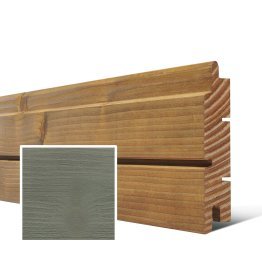 Lame de bardage Bois Arioso Rainuré Douglas, Saturé Gris Patiné, ep. 28 mm x l. 125 mm x L. 4 m, Jusqu'en classe d'emploi 3.1