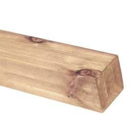 Poteau Bois Lamellé-collé Pin, Incolore par trempage, ep. 140 mm x l. 140 mm x L. 3 m, Jusqu'en classe d'emploi 2