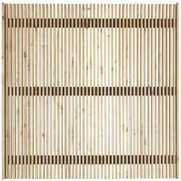 Clôture Bois ajourée Panama Pin, imprégnation colorée marron, L. 1,80 m x h. 1,80 m x ep. 90 mm