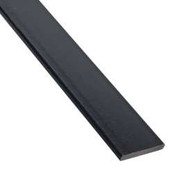 Plinthe Bois composite, Noir graphite, L. 2 m x l. 90 mm x ep. 12 mm