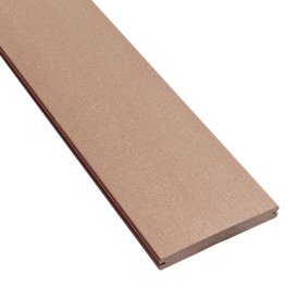 Lame de terrasse Bois composite Orion, Brun Exotique, L. 4 m x l. 165 mm x ep. 21 mm