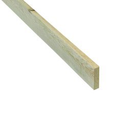 Liteau Bois Brut Epicéa, imprégnation colorée verte, ep. 28 mm x l. 47 mm x L. 3 m, Jusqu'en classe d'emploi 3