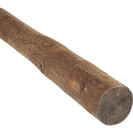 Bois Rond Brut Pin, imprégnation colorée marron, Diam. 100 mm x L. 2,50 m, Jusqu'en classe d'emploi 4