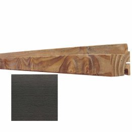 Lame de bardage Bois Mélodik, Douglas Saturé Gris Carbone, ep. 45 mm x l. 60 mm x L. 4 m, Jusqu'en classe d'emploi 3.1