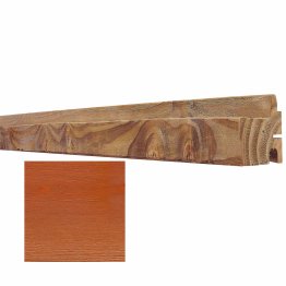 Lame de bardage Bois Mélodik, Douglas Saturé Orange Cannelle, ep. 45 mm x l. 60 mm x L. 4 m, Jusqu'en classe d'emploi 3.1