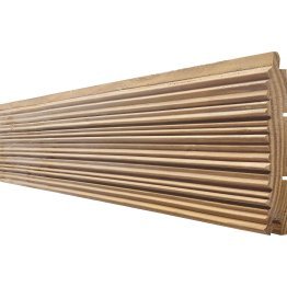 Lame de bardage Bois Mélodik veiné, Douglas imprégnation colorée marron, ep. 22 mm x l. 135 mm x L. 4 m, Jusqu'en classe d'emploi 3.2