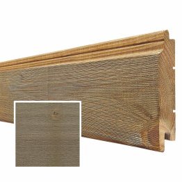 Lame de bardage Bois Mezzo, Douglas Saturé Brun Badiane, ep. 22 mm x l. 125 mm x L. 4 m, Jusqu'en classe d'emploi 3.1