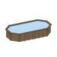 Piscine Bois Octogonale Maéva 600 Pin, Marron par imprégnation, L. 6 m x l.  3 m x h. 1,50 m, Jusqu'en classe d'emploi 4