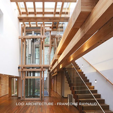 Réalisation de taillage bois sur-mesure avec Vivre en Bois LAMWOOD Services au cinéma Les Fauvettes