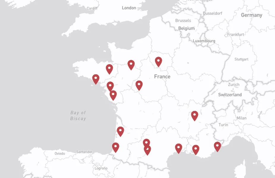 À proximité de chez vous.