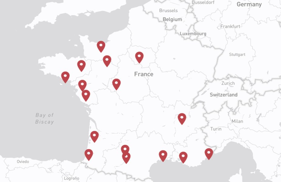 Carte réseau négoce bois Vivre en Bois