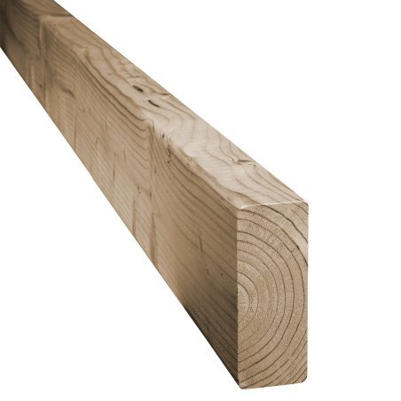 Chevron Bois Raboté Épicéa, imprégnation colorée marron, ep. 45 mm x l. 95 mm x L. 6 m, Jusqu'en classe d'emploi 3.1