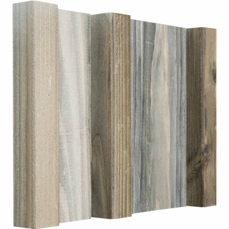 Lame de bardage Bois Mélodik claire-voie Douglas, Saturé Brun Badiane, ep. 22 mm x l. 68 mm x L. 4 m, Jusqu'en classe d'emploi 3.1