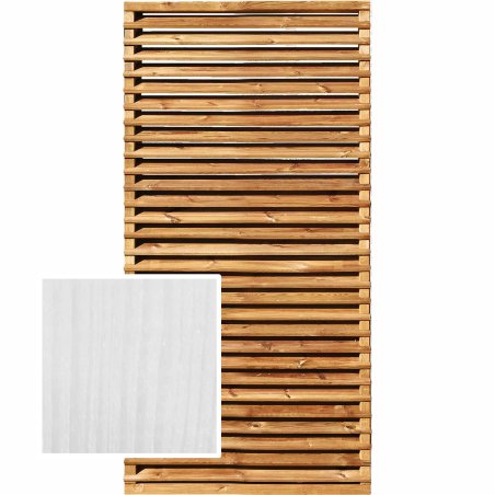 Panneau Bois Arifi Pin, Laqué Blanc, L. 900 mm x h. 1,80 m x ep. 75 mm