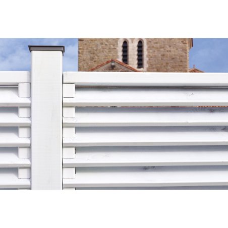 Panneau Bois Arifi Pin, Laqué Blanc, L. 900 mm x h. 1,80 m x ep. 75 mm