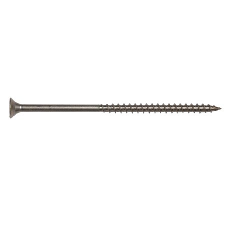 Vis à bois Inox A2, tête fraisée filetage partiel, Torx, Ø 6 x 120 mm (Sachet de 20 vis)