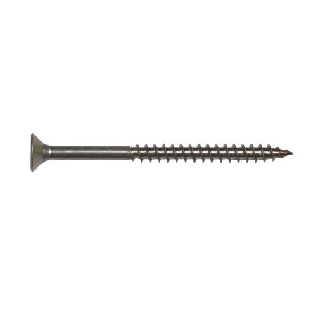 Vis à bois Inox A2, tête fraisée filetage partiel, Torx T25, Ø 6 x 80 mm (Boite de 100 vis)